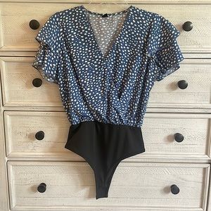 SHEIN bodysuit in blue